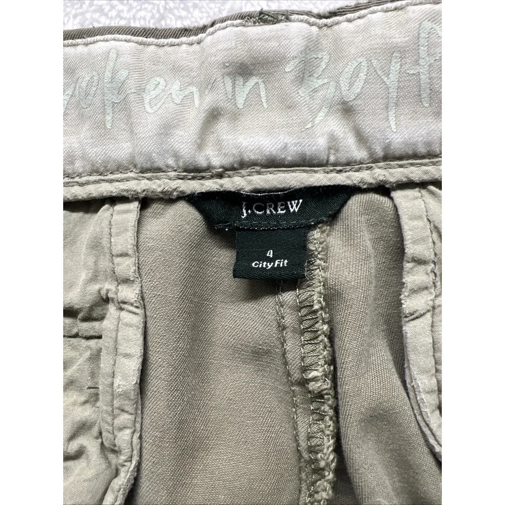 J.CREW Broken-in‎ boyfriend  Green chinos  City Style Soze 4 Rn77388